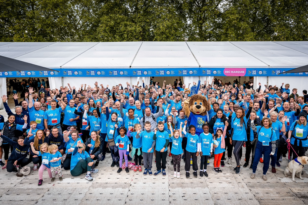 Colleagues, family and friends at RBC Race for the Kids London